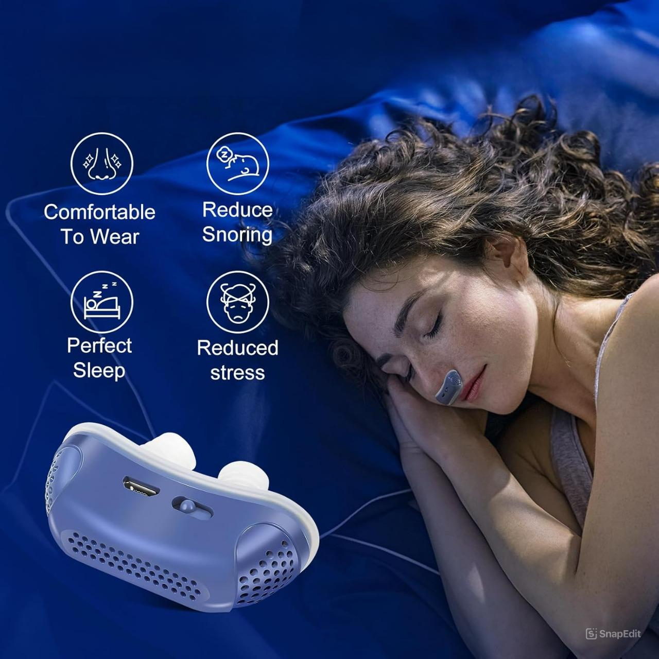 Compact Micro CPAP Device for Sleep Apnea and Snoring Relief - Travel-Friendly Solution 6