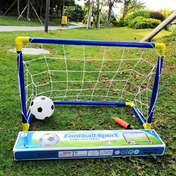 Compact Mini Soccer Goal Set for Kids - Portable Football Goals for Indoor and Outdoor Play 0
