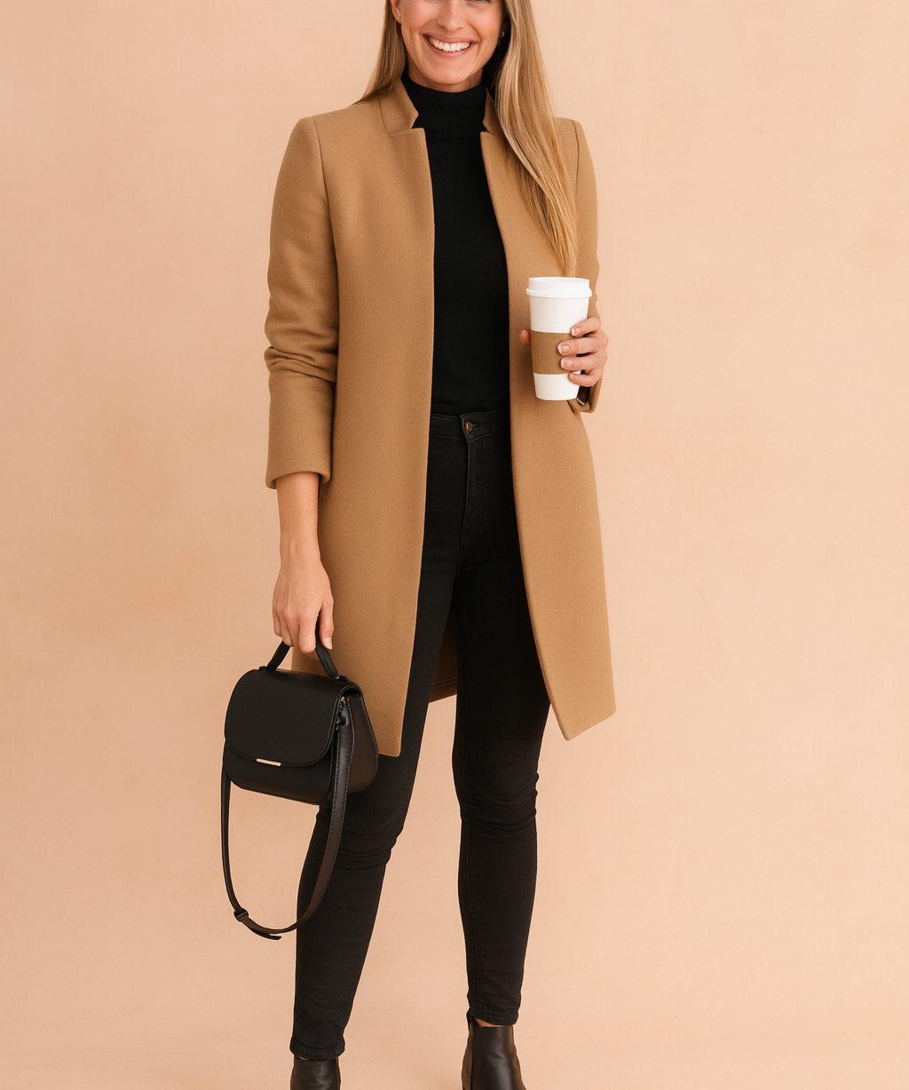 Eliza | Women's Straight Cut Coat for Timeless Urban Elegance 0
