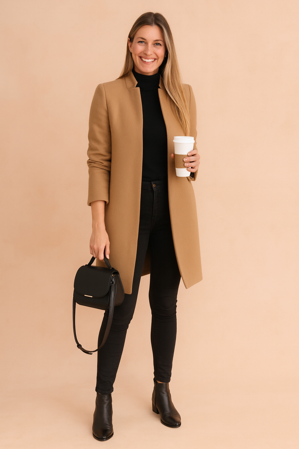 Eliza | Women's Straight Cut Coat for Timeless Urban Elegance 0