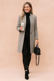 Eliza | Women's Straight Cut Coat for Timeless Urban Elegance 1