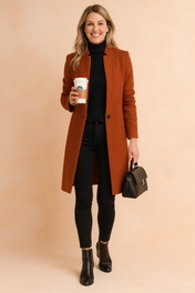 Eliza | Women's Straight Cut Coat for Timeless Urban Elegance 2