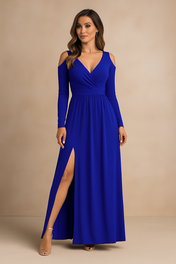 Elora | Elegant Long Sleeve Maxi Dress for Women - Perfect for Special Occasions 3