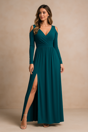 Elora | Elegant Long Sleeve Maxi Dress for Women - Perfect for Special Occasions 4
