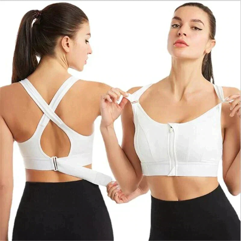 FitnessFlex | Stylish and Comfortable Sports Bra with Front Zipper for Active Women 1