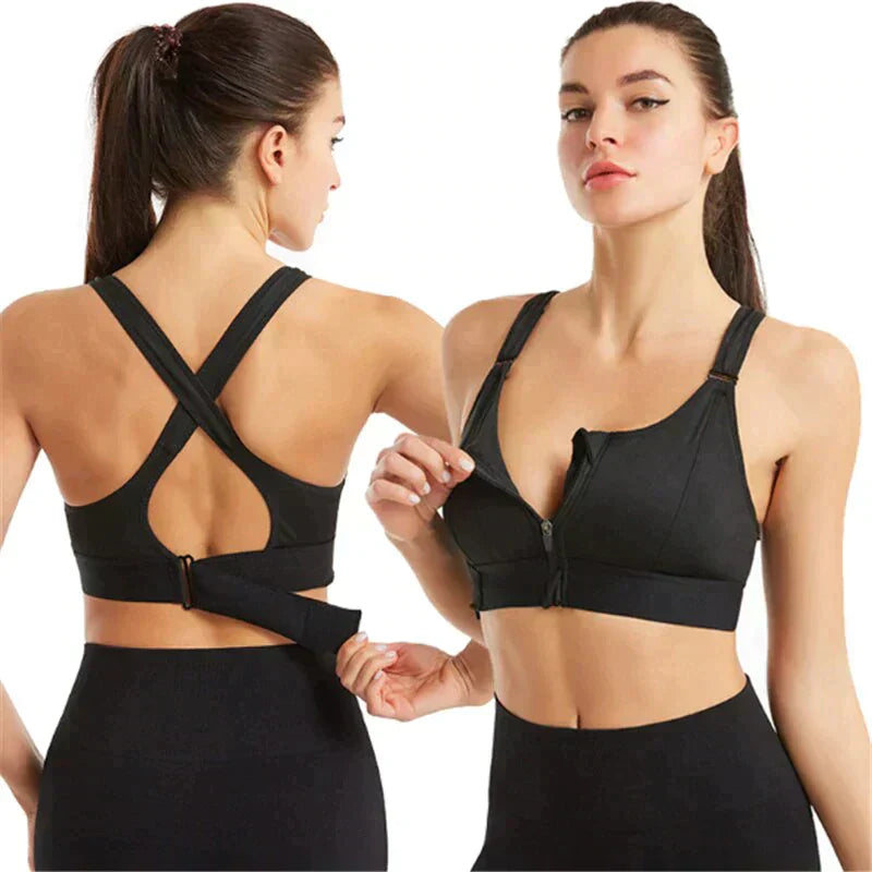 FitnessFlex | Stylish and Comfortable Sports Bra with Front Zipper for Active Women 2