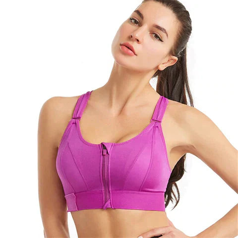 FitnessFlex | Stylish and Comfortable Sports Bra with Front Zipper for Active Women 5