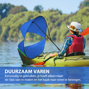 Foldable Kayak Sail by AquaBoost | Effortless Paddling Speed Enhancement 1