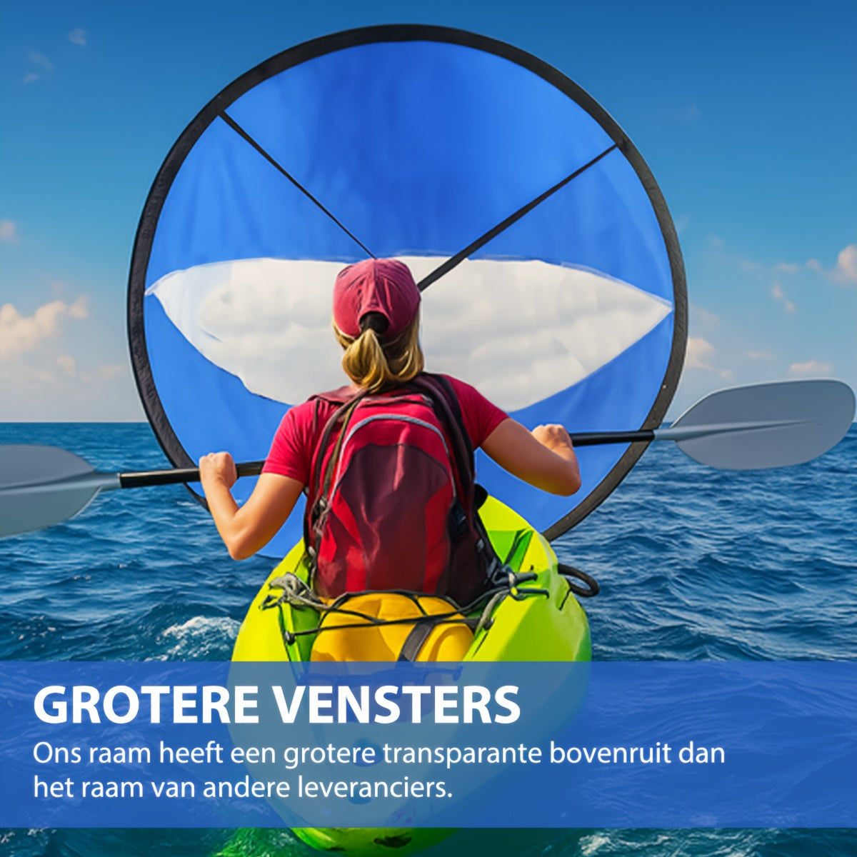 Foldable Kayak Sail by AquaBoost | Effortless Paddling Speed Enhancement 6