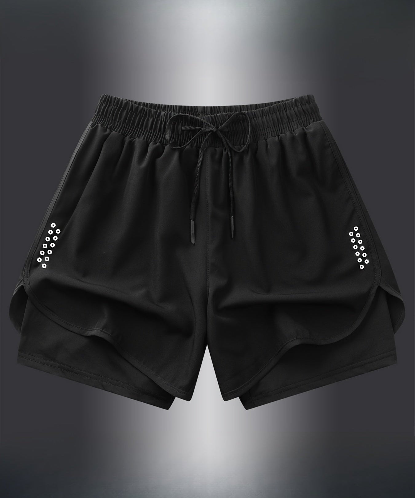 Geometric Athletic Shorts for Women | Breathable Gym & Running Wear 1