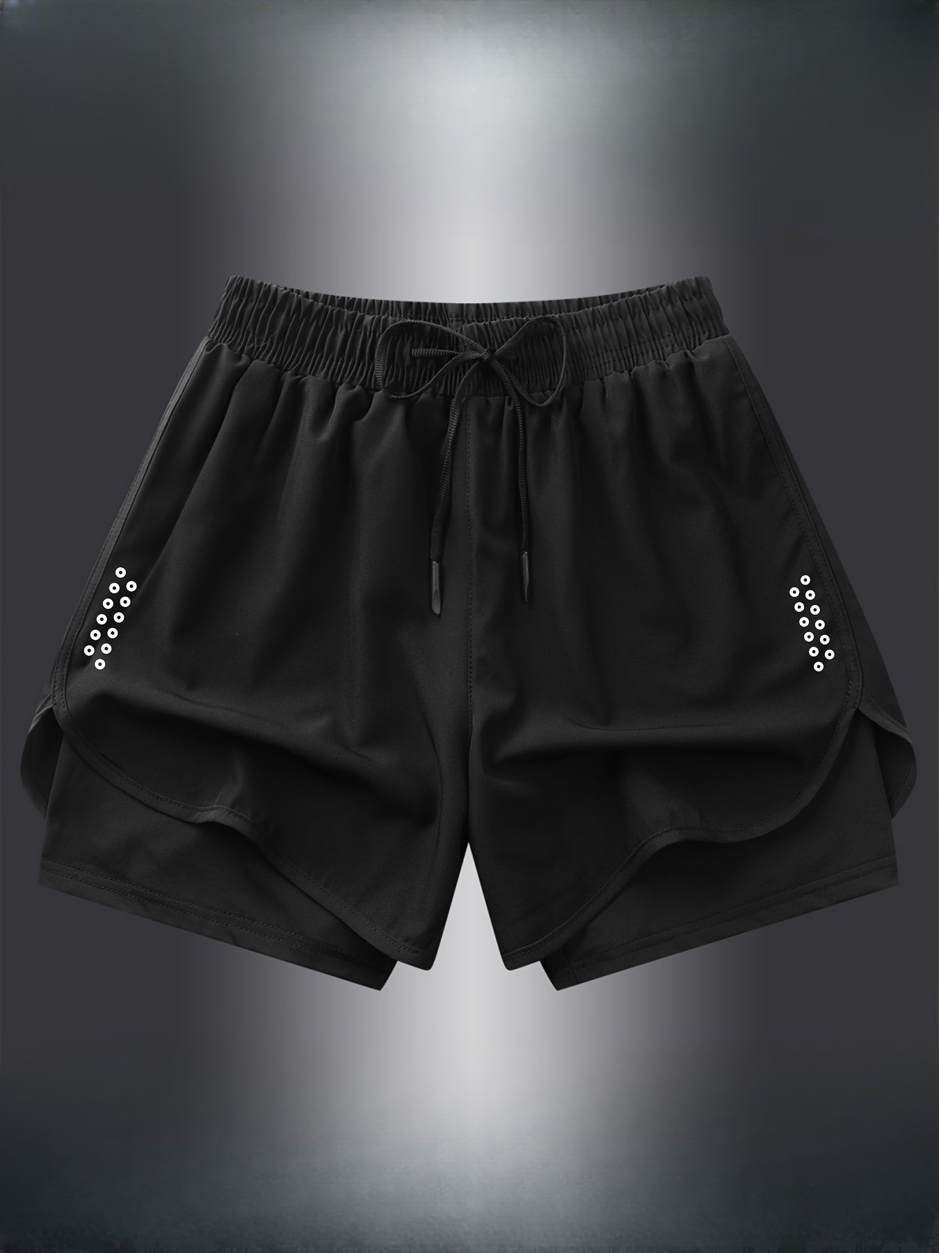 Geometric Athletic Shorts for Women | Breathable Gym & Running Wear 1