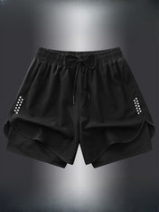 Geometric Athletic Shorts for Women | Breathable Gym & Running Wear 1
