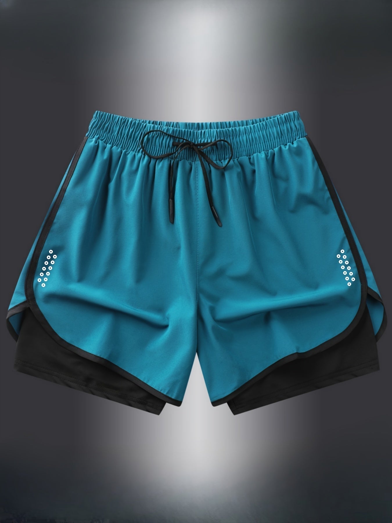 Geometric Athletic Shorts for Women | Breathable Gym & Running Wear 2