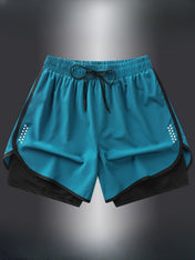 Geometric Athletic Shorts for Women | Breathable Gym & Running Wear 2