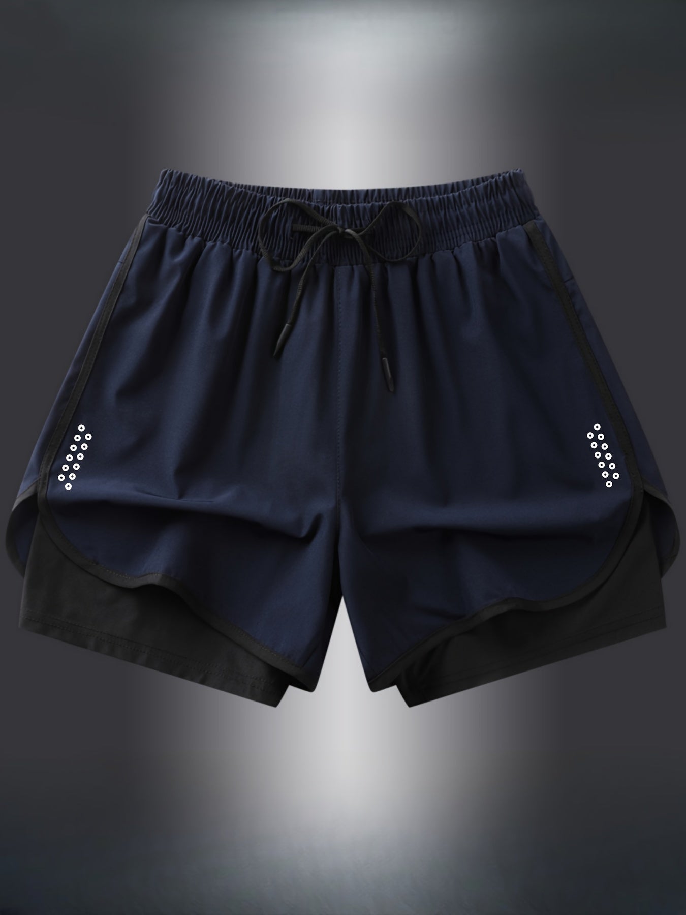 Geometric Athletic Shorts for Women | Breathable Gym & Running Wear 3