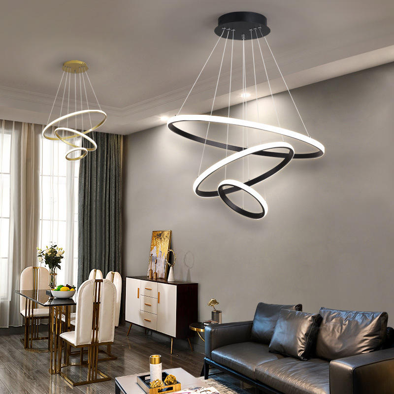 Modern Ceiling Light Fixture | Adjustable LED Ceiling Lights | Stylish Ring Lamp | Dimmable Light Fixture | Minimalist Home Lighting - Zardee-6