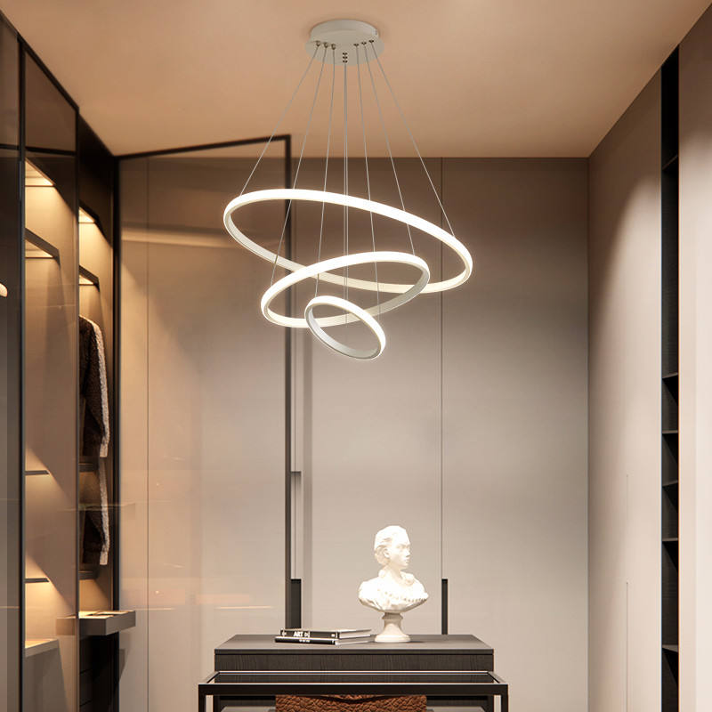 Modern Ceiling Light Fixture | Adjustable LED Ceiling Lights | Stylish Ring Lamp | Dimmable Light Fixture | Minimalist Home Lighting - Zardee-5