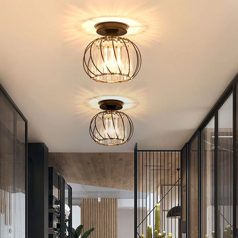 Modern Ceiling Light Fixture | LED Ceiling Lights | Creative Lantern Design | Minimalist Hallway Light | E27 LED Light - Zardee 2