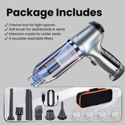 Handheld Cordless Car Vacuum Cleaner with 95,000PA Suction Power and 6 Attachments for Effortless Cleaning 6