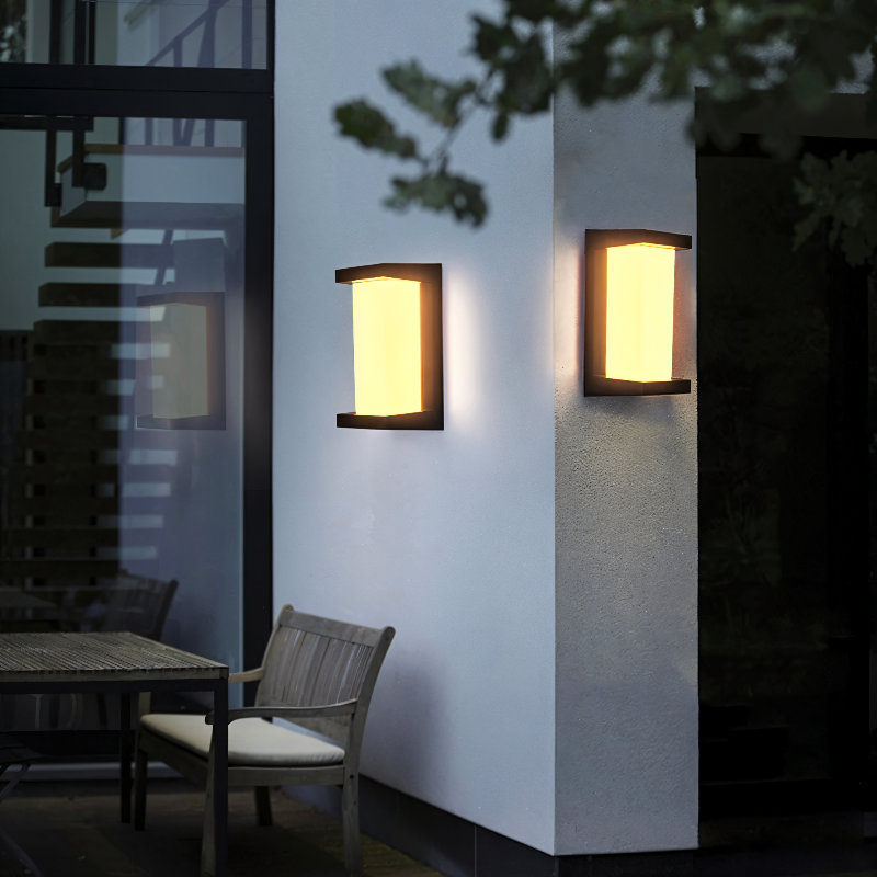 Outdoor Wall Lamp with Motion Sensor | Waterproof Exterior Wall Lights | Modern Outdoor Wall Lantern | Energy Efficient Security Fixture | Automatic Garden Light - Zardee-6