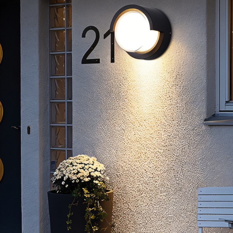 Outdoor Wall Lamp with Motion Sensor | Waterproof Exterior Wall Lights | Modern Outdoor Wall Lantern | Energy Efficient Security Fixture | Automatic Garden Light - Zardee-3