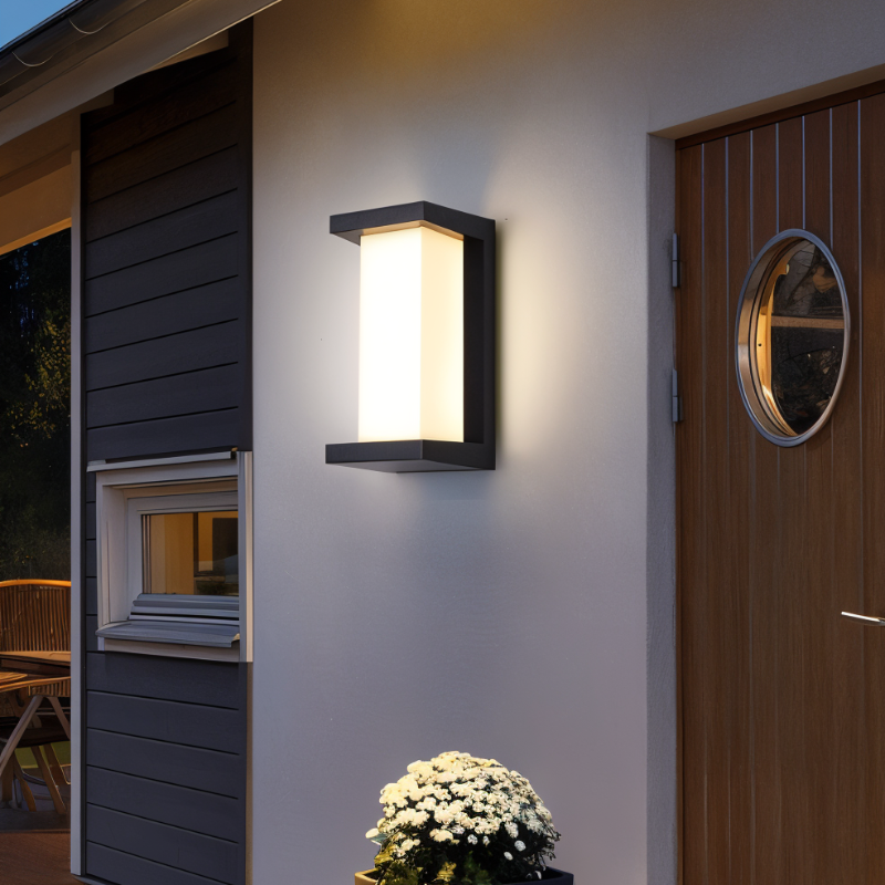Outdoor Wall Lamp with Motion Sensor | Waterproof Exterior Wall Lights | Modern Outdoor Wall Lantern | Energy Efficient Security Fixture | Automatic Garden Light - Zardee-2