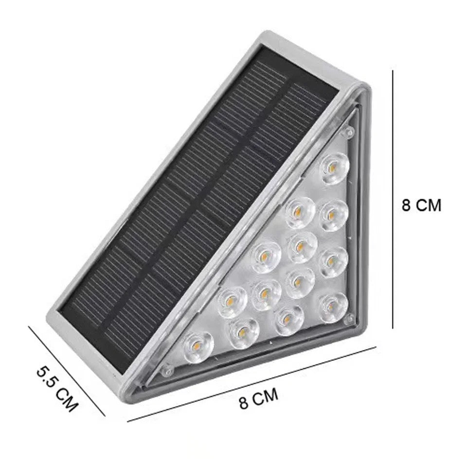 Solar Outdoor Stair Lights | Eco-Friendly Solar Garden Lights | Automatic Dusk to Dawn Lighting | Weather-Resistant Step Fixtures | Modern Outside Lights - Zardee 2