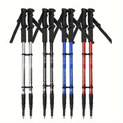 Lightweight Adjustable Aluminum Hiking Poles with Shock Absorption for Enhanced Stability 1