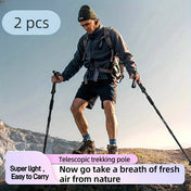 Lightweight Adjustable Aluminum Hiking Poles with Shock Absorption for Enhanced Stability 3
