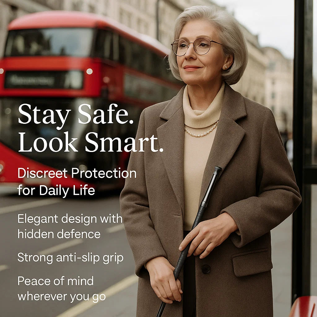 Lightweight Walking Stick for Self-Defense | Compact Design with Anti-Slip Grip for Urban and Hiking Safety 7