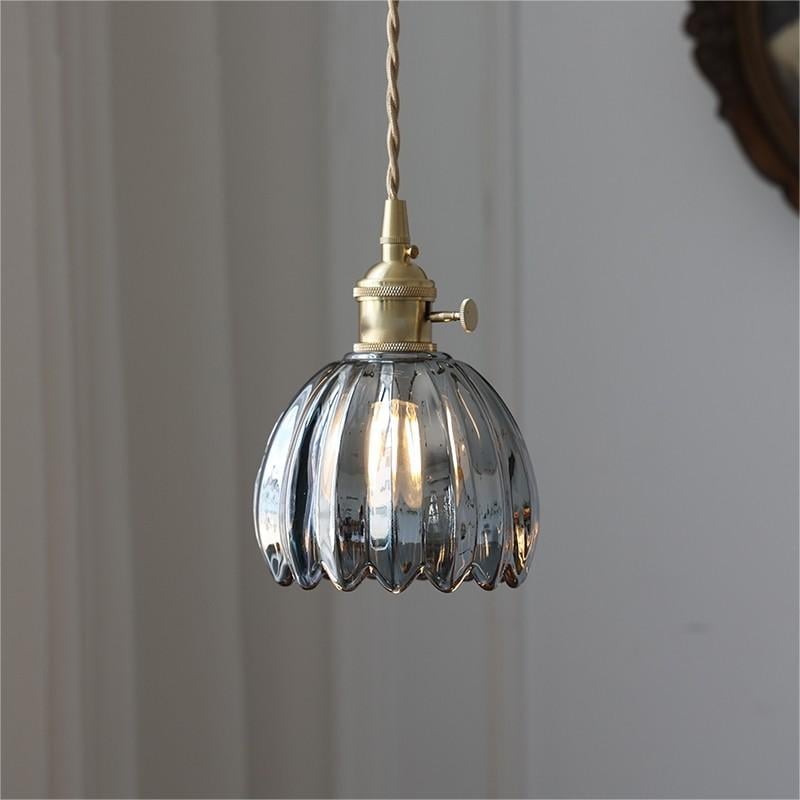 Modern Pendant Light | Glass Pendant Lights | Kitchen Pendant Lighting | Elegant Hanging Lights | Retro Fixture - Zardee 7