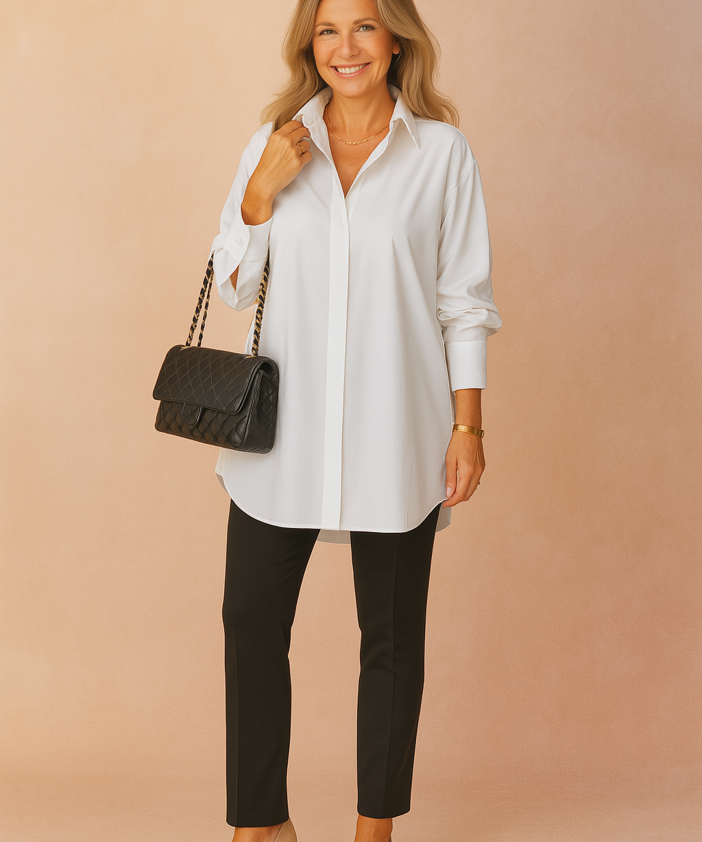 Monaco | Women's Oversized Blouse for Modern Elegance and Versatile Style 0