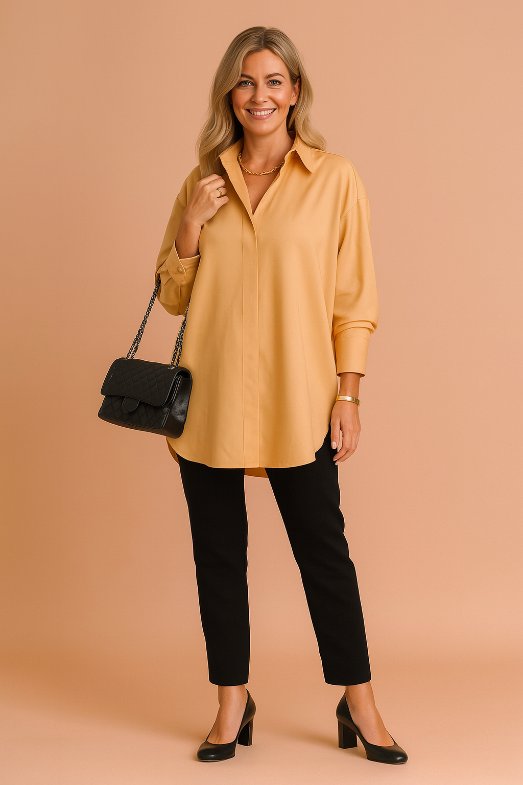Monaco | Women's Oversized Blouse for Modern Elegance and Versatile Style 5