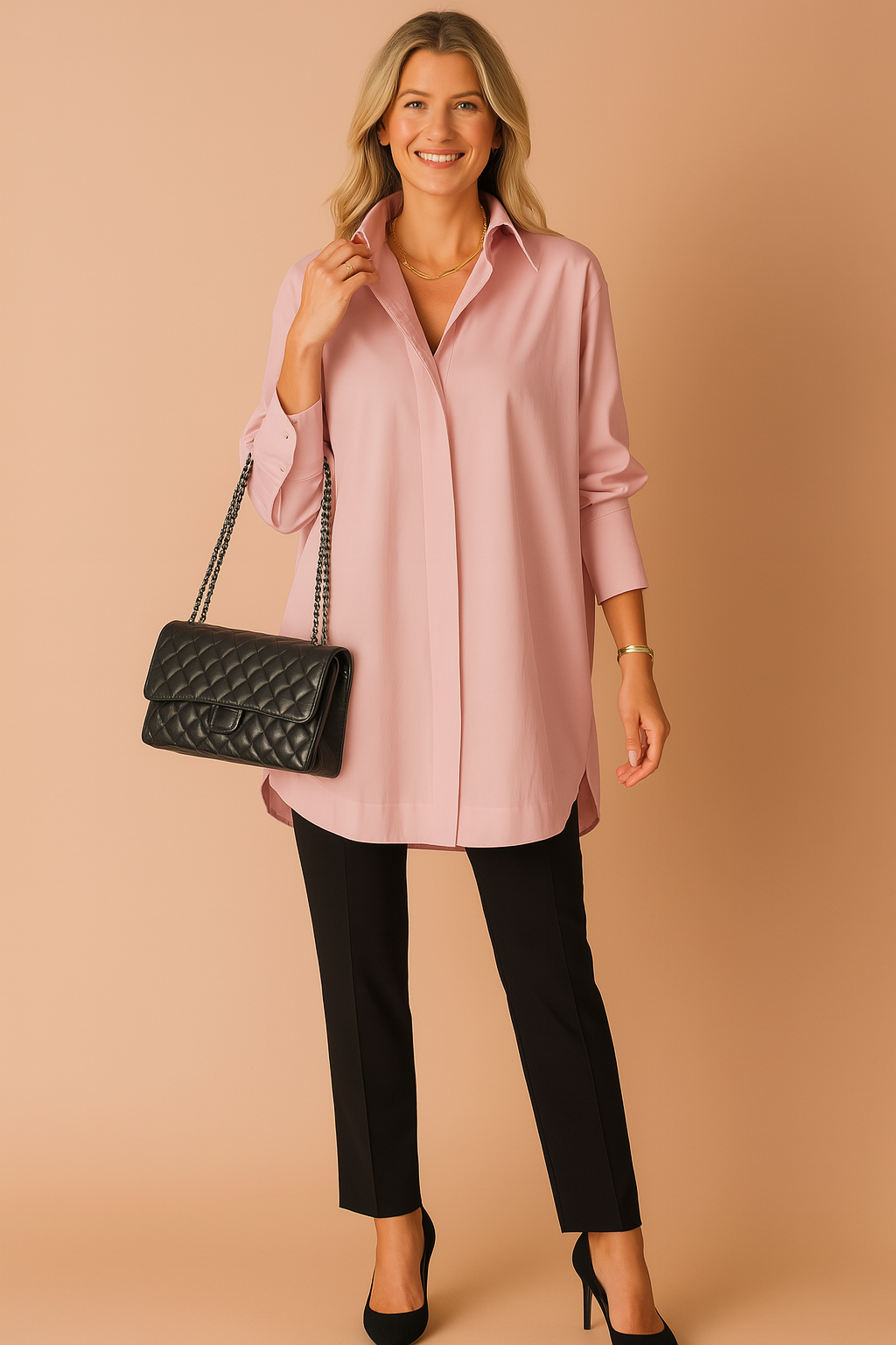 Monaco | Women's Oversized Blouse for Modern Elegance and Versatile Style 6