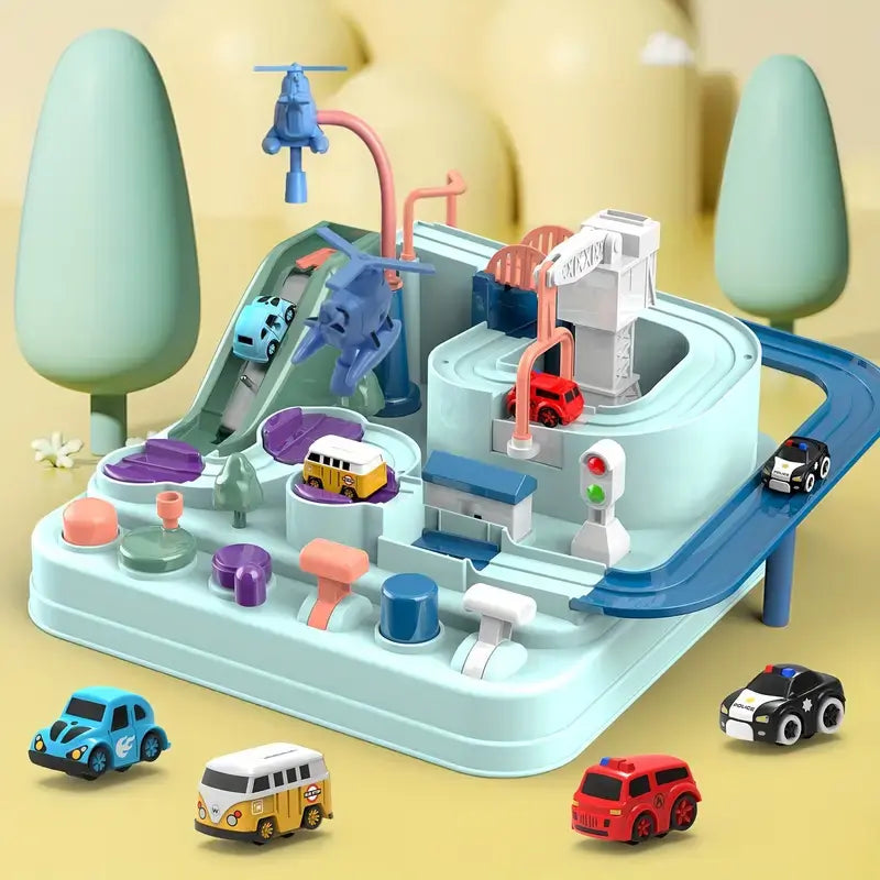 Montessori Magnetic Car Track Adventure Set for Creative Play and Skill Development 1