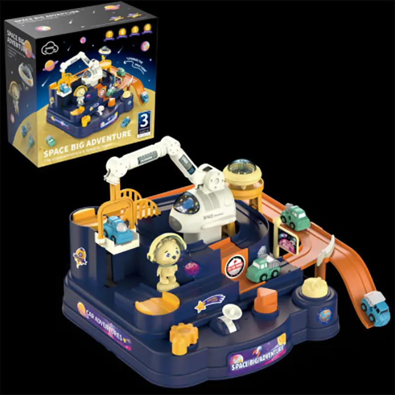 Montessori Magnetic Car Track Adventure Set for Creative Play and Skill Development 3