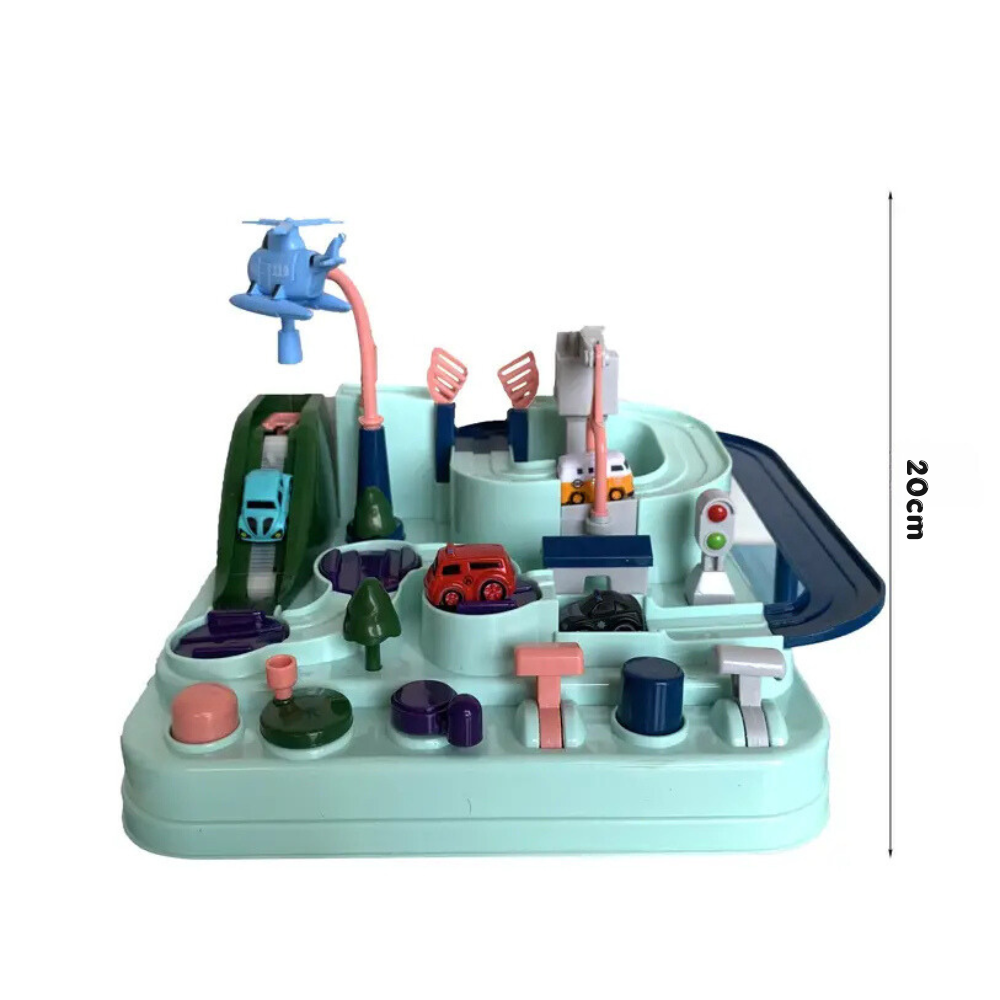 Montessori Magnetic Car Track Adventure Set for Creative Play and Skill Development 4