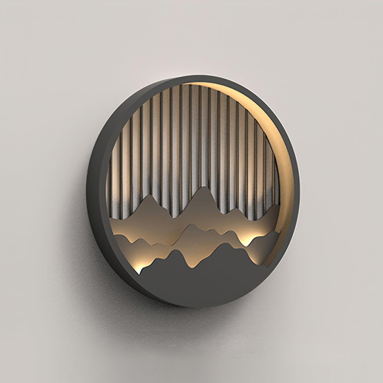 Outdoor Wall Light Modern | Elegant Exterior Wall Lantern | Durable Garden Light | Weather-Resistant Fixture | Circular Design Lamp - Zardee 2