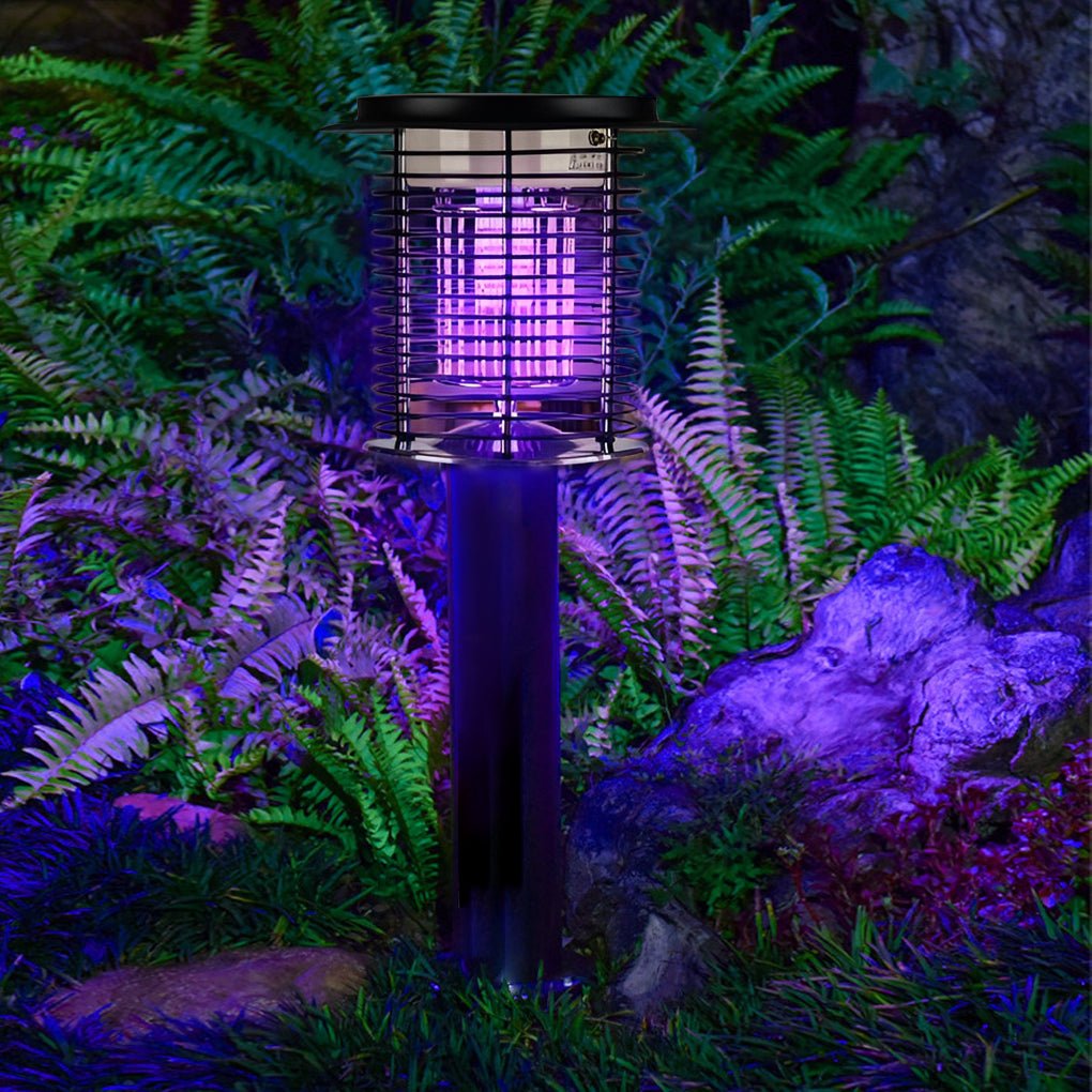 LED Mosquito Repellent Lamp | Rechargeable Outdoor Light | Waterproof Insect Trap | Eco-Friendly Lighting Fixture | Stainless Steel Lantern - Zardee 2