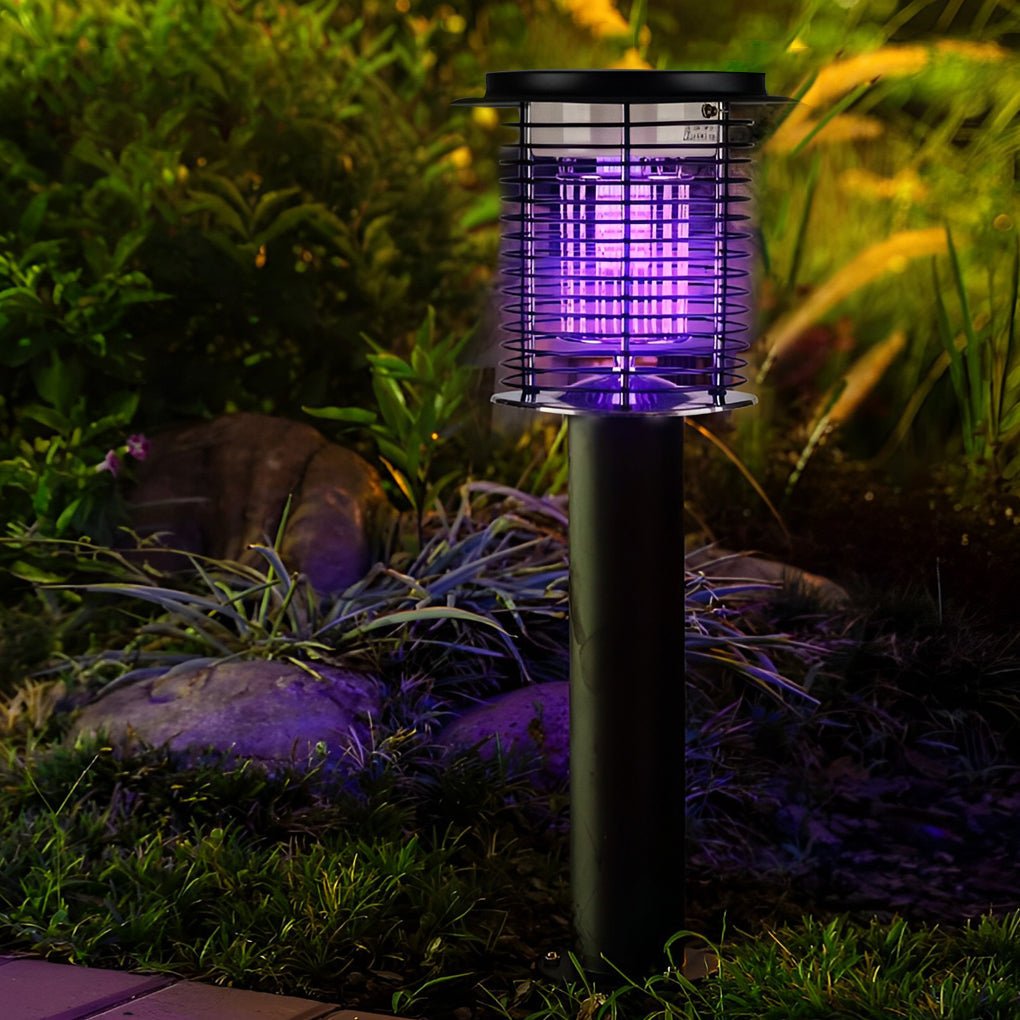 LED Mosquito Repellent Lamp | Rechargeable Outdoor Light | Waterproof Insect Trap | Eco-Friendly Lighting Fixture | Stainless Steel Lantern - Zardee 1