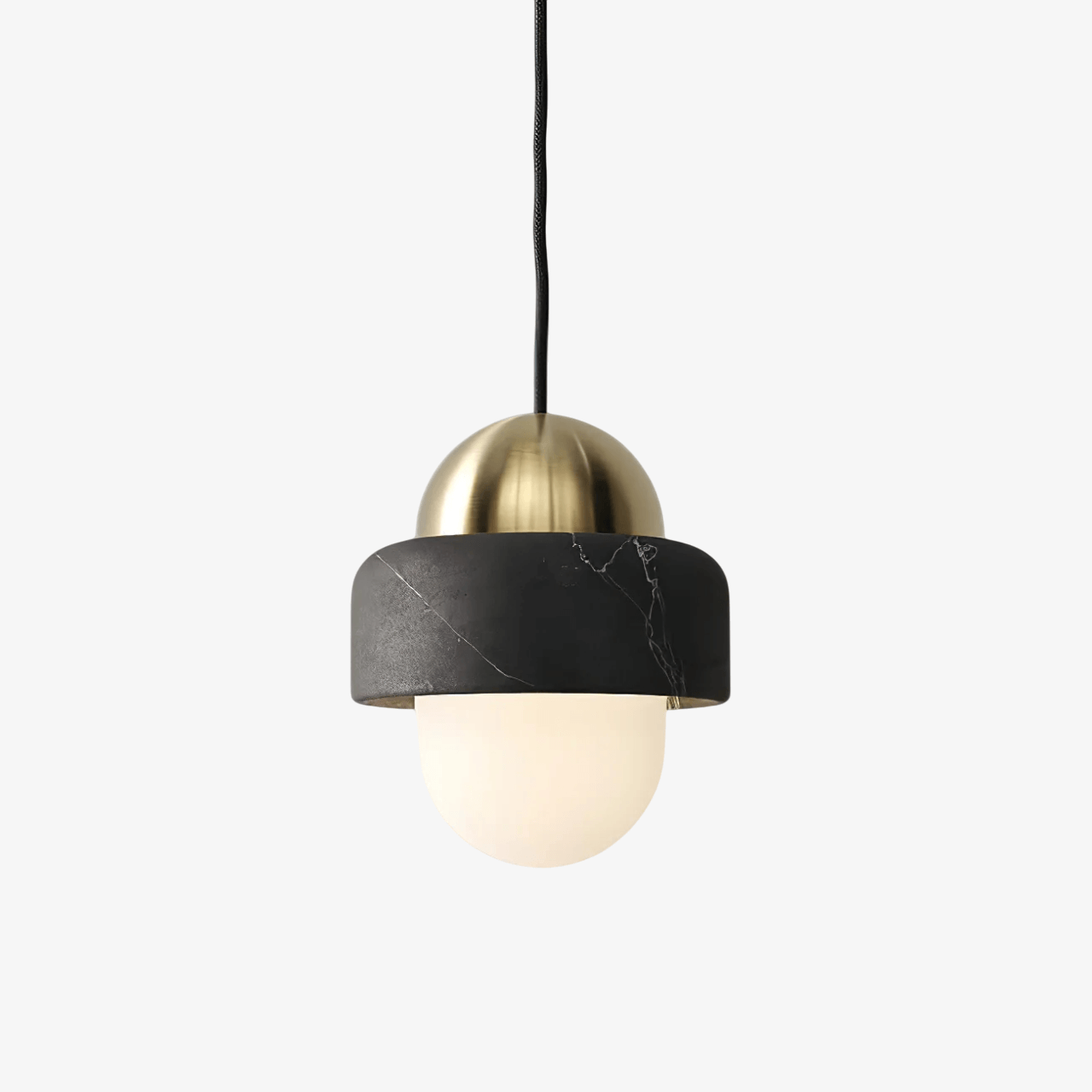 Modern Glass Pendant Lighting | Dimmable Kitchen Pendant Lamp | Elegant Hanging Lights Fixture | Brass and Glass Ceiling Light | Indoor Decorative Pendant - Zardee 2