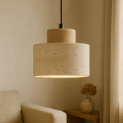 Natural Travertine Stone Pendant Light | Modern Kitchen Island Lighting 3