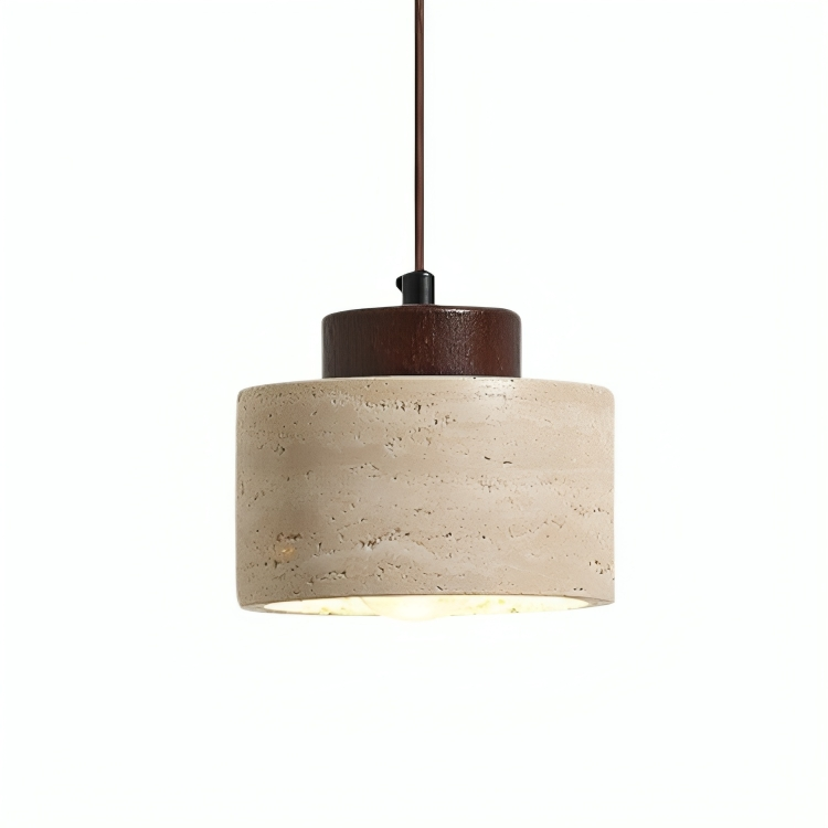 Natural Travertine Stone Pendant Light | Modern Kitchen Island Lighting 6