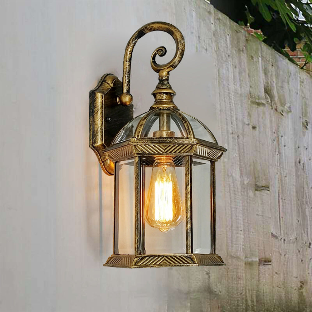 Vintage Industrial Wall Light | Waterproof Outdoor Wall Lamp | Stylish Wall Fixture | E27 Bulb Compatible | Easy Installation Light - Zardee 1