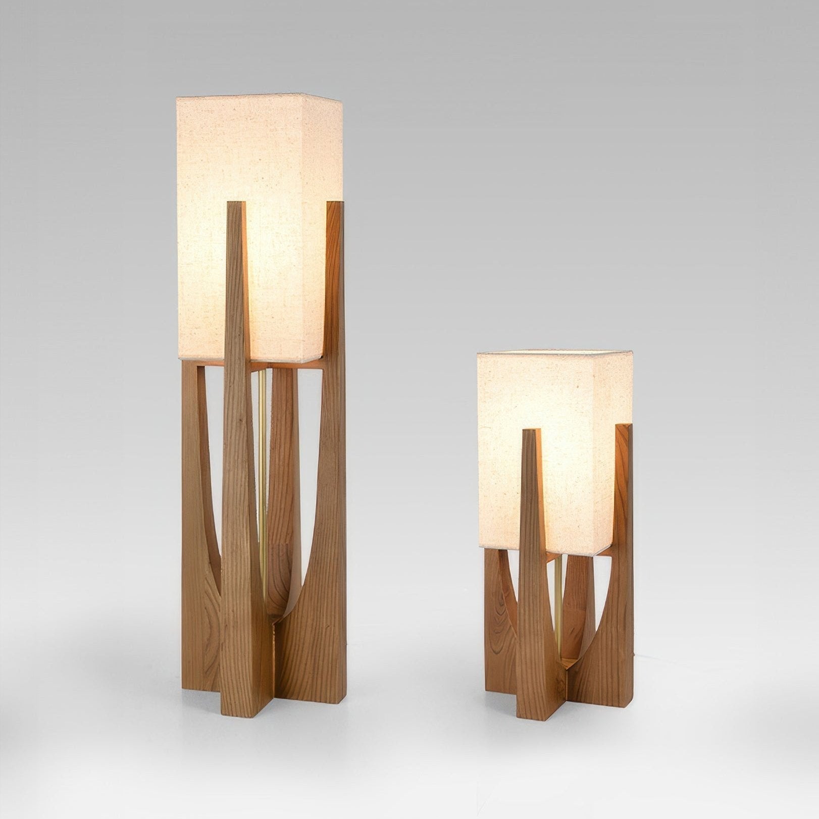 Modern Floor Lamp | Adjustable Standing Lamp | Minimalist Floor Lamps for Living Room | Elegant Lighting Fixture | Walnut Wood Lamp - Zardee-2