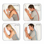 Orthopedic Pillow for Side Sleepers with Ear Support | Best Neck Pain Relief Ortho Pillow 3