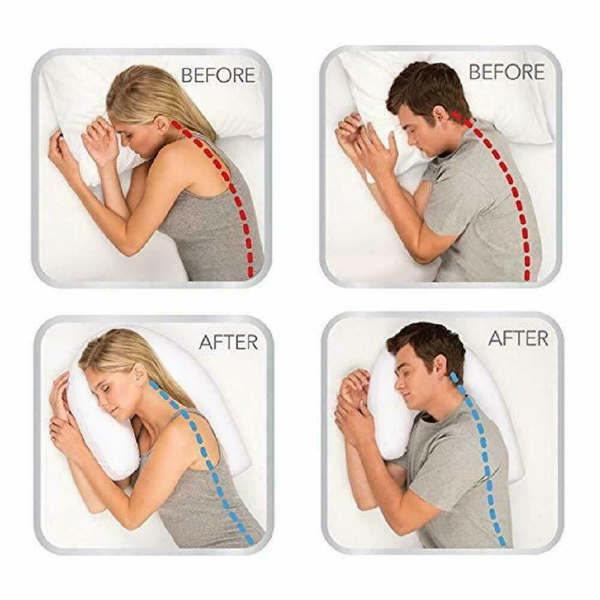 Orthopedic Pillow for Side Sleepers with Ear Support | Best Neck Pain Relief Ortho Pillow 3