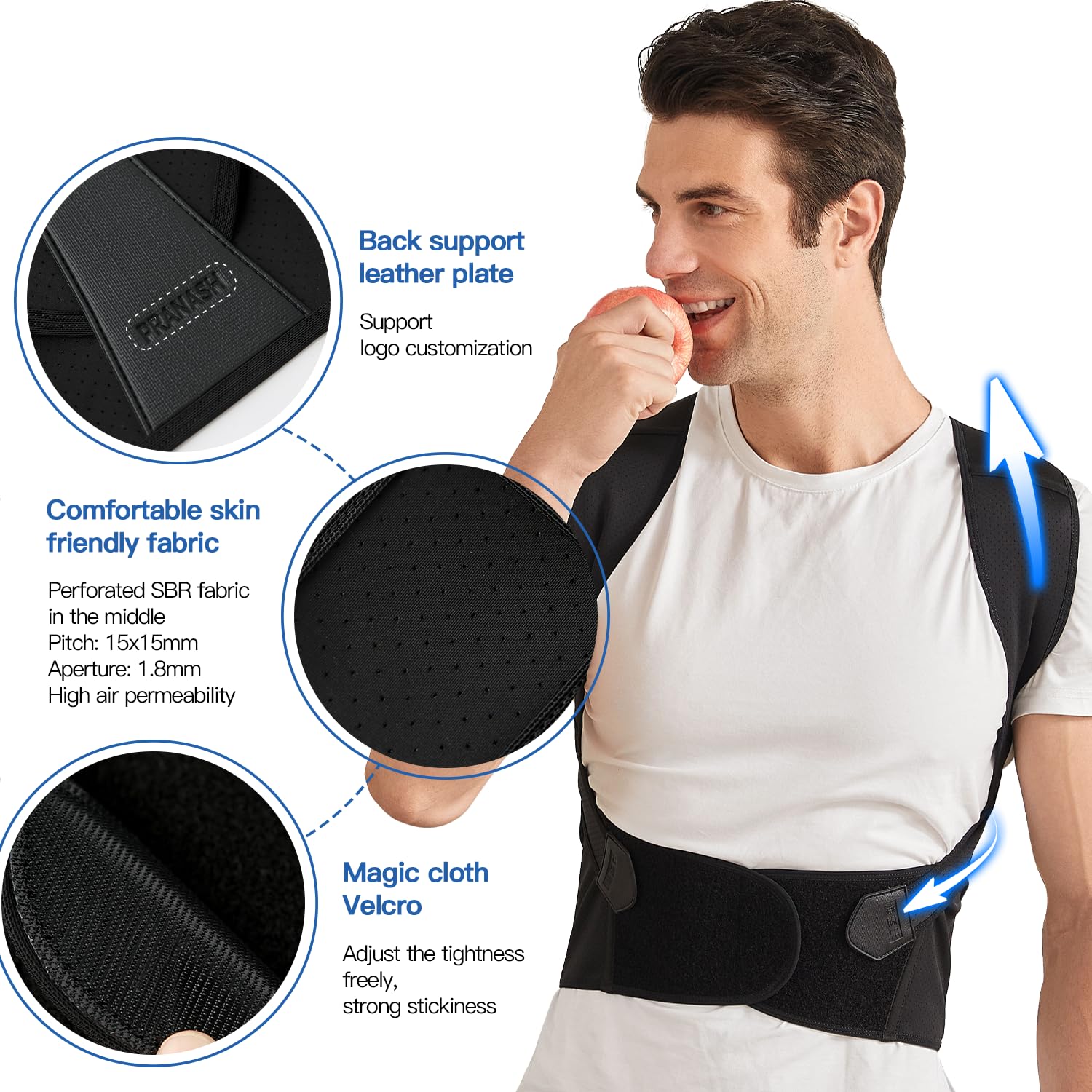 Orthopedic Posture Corrector for Baking and Daily Use | Adjustable Back Brace for Posture Support 1