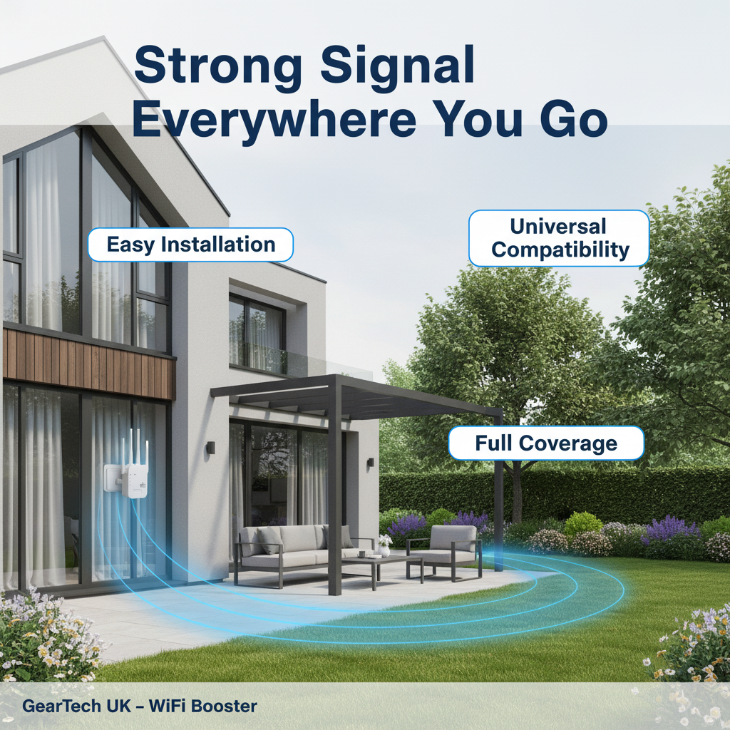 Outdoor WiFi Booster | Extend Internet Range for Garden Office and Outdoor Spaces 1