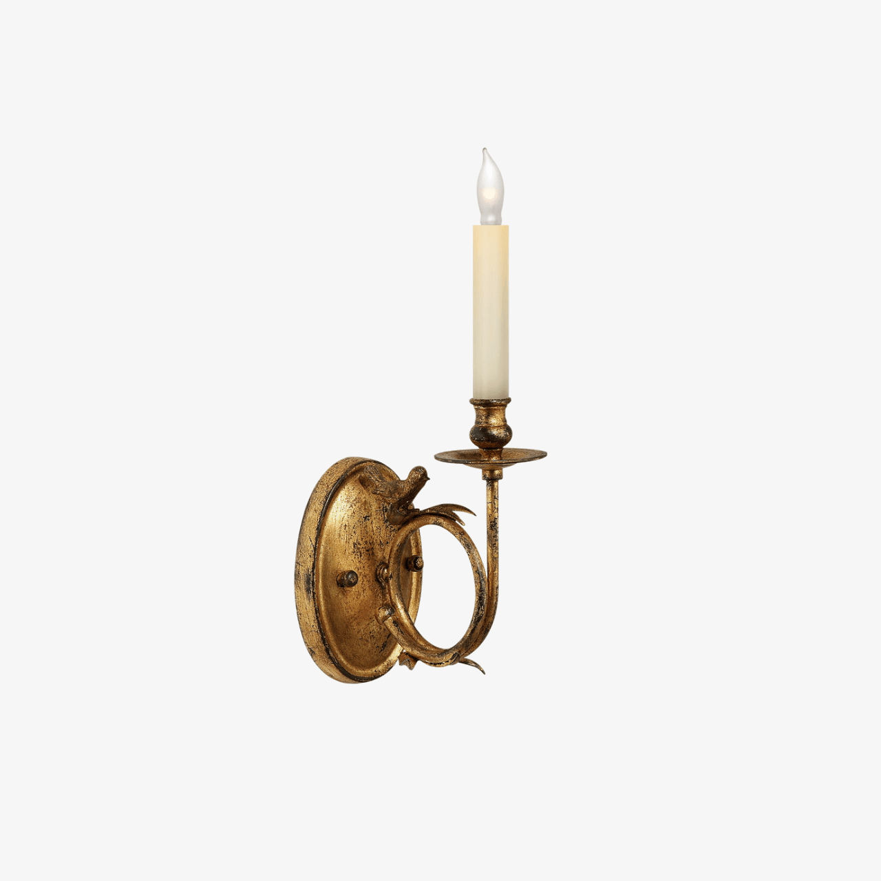Vintage Bird Wall Sconce | Antique Brass Wall Light | Whimsical Sconce Lamp | Decorative Wall Lighting | Elegant Indoor Fixture - Zardee 2